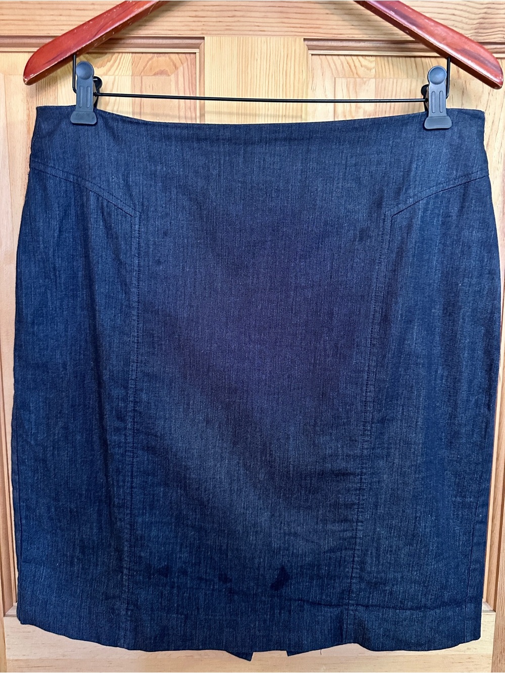 LOFT Dark Blue Denim Pencil Skirt Size 10